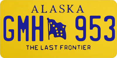 AK license plate GMH953