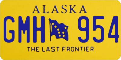AK license plate GMH954