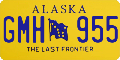 AK license plate GMH955