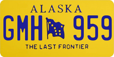 AK license plate GMH959