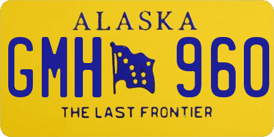 AK license plate GMH960