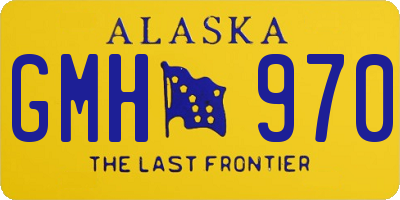 AK license plate GMH970