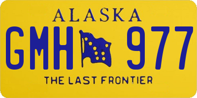 AK license plate GMH977