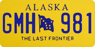 AK license plate GMH981