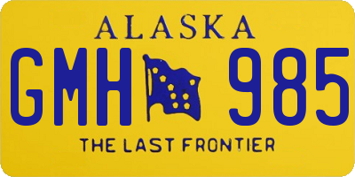 AK license plate GMH985