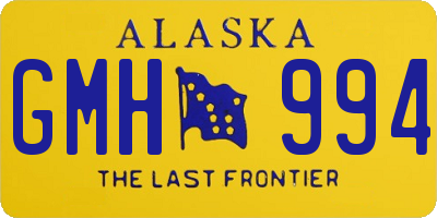 AK license plate GMH994