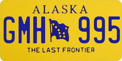 AK license plate GMH995