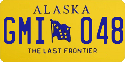 AK license plate GMI048
