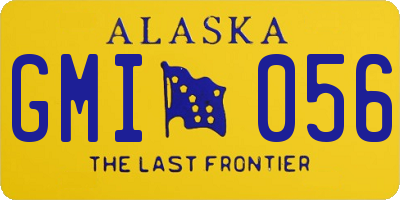 AK license plate GMI056