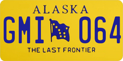 AK license plate GMI064