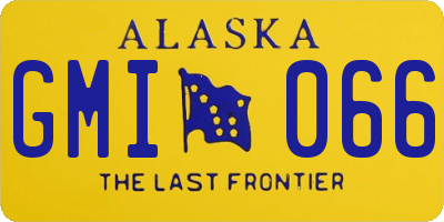AK license plate GMI066