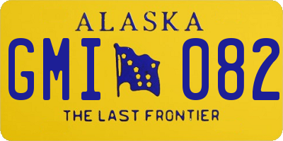 AK license plate GMI082