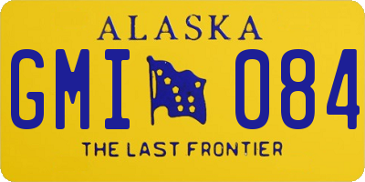 AK license plate GMI084