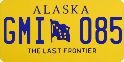 AK license plate GMI085