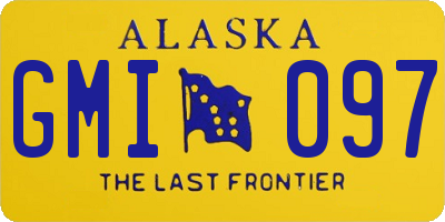 AK license plate GMI097