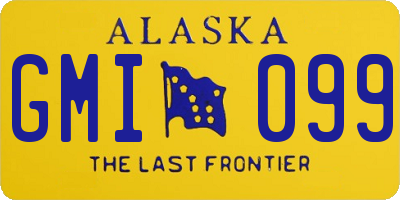 AK license plate GMI099