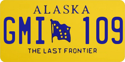 AK license plate GMI109