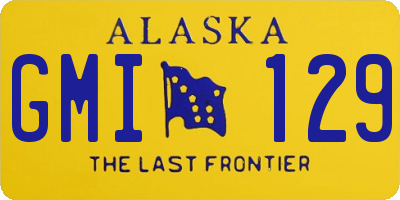 AK license plate GMI129