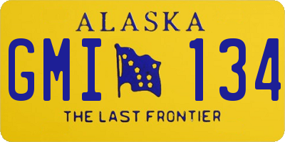 AK license plate GMI134
