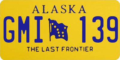 AK license plate GMI139