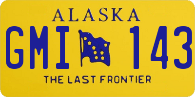AK license plate GMI143