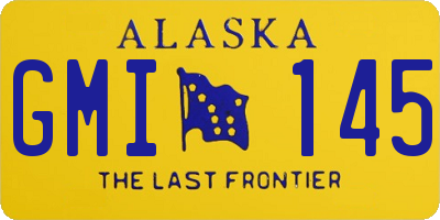 AK license plate GMI145