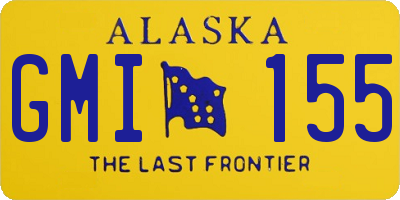 AK license plate GMI155