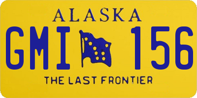 AK license plate GMI156