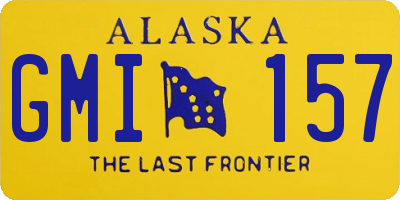 AK license plate GMI157