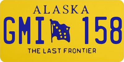 AK license plate GMI158