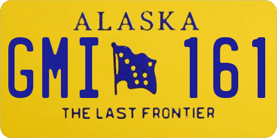 AK license plate GMI161