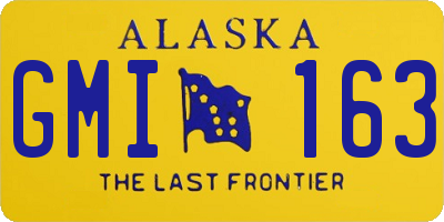AK license plate GMI163