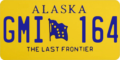 AK license plate GMI164