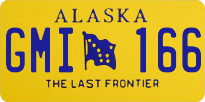 AK license plate GMI166