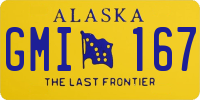 AK license plate GMI167