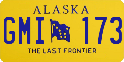 AK license plate GMI173