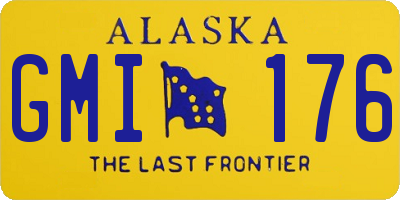 AK license plate GMI176