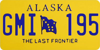 AK license plate GMI195