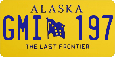 AK license plate GMI197