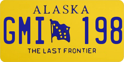 AK license plate GMI198