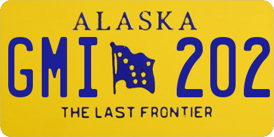AK license plate GMI202