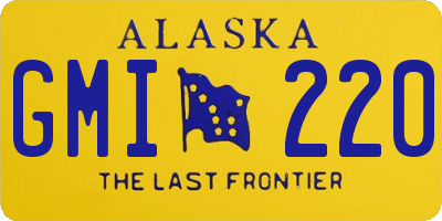 AK license plate GMI220
