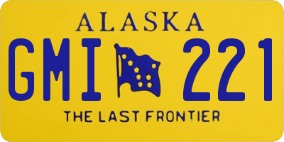 AK license plate GMI221