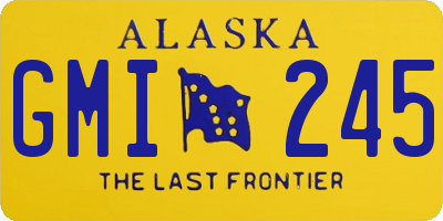 AK license plate GMI245