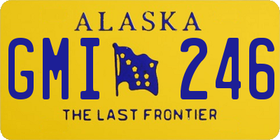 AK license plate GMI246