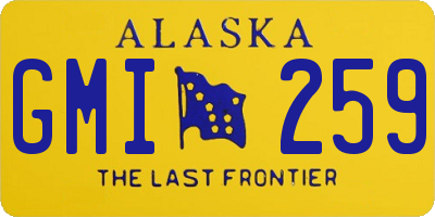 AK license plate GMI259