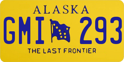 AK license plate GMI293