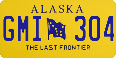 AK license plate GMI304