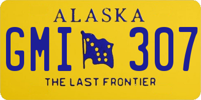 AK license plate GMI307