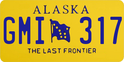 AK license plate GMI317